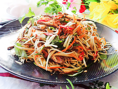Gỏi đu đủ / Papaya Salat