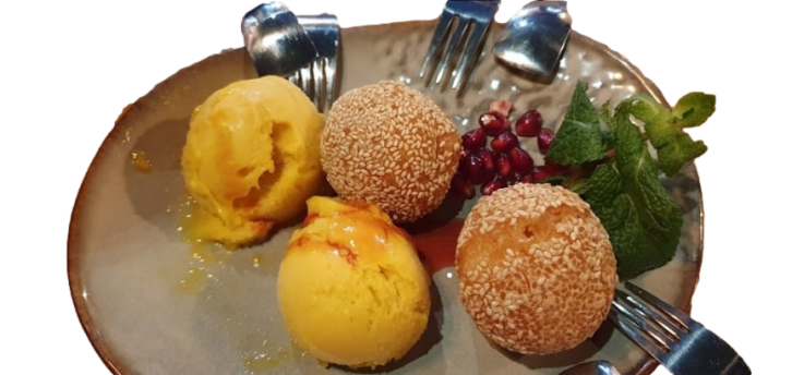 Gebackene Vanille-Eis
